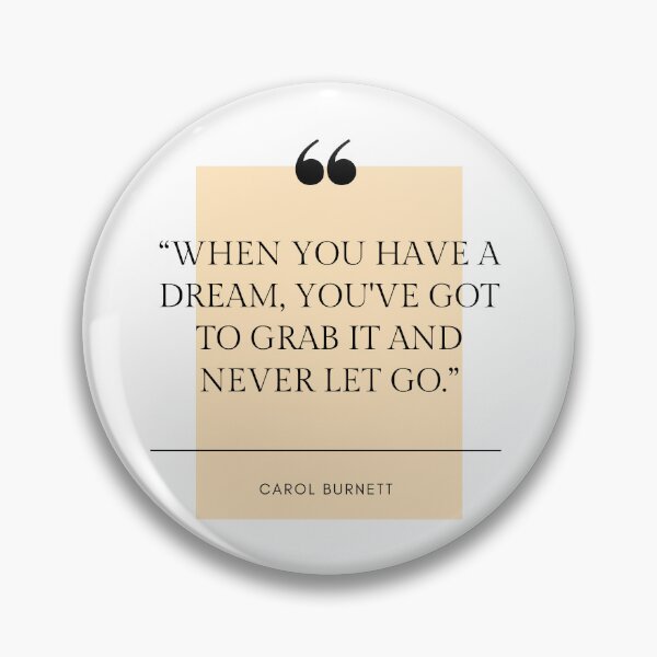 Item preview, Carol Burnett Quote designed and sold by Swimerch.
