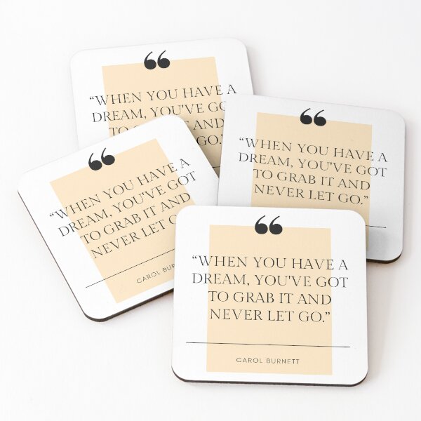 Item preview, Carol Burnett Quote designed and sold by Swimerch.