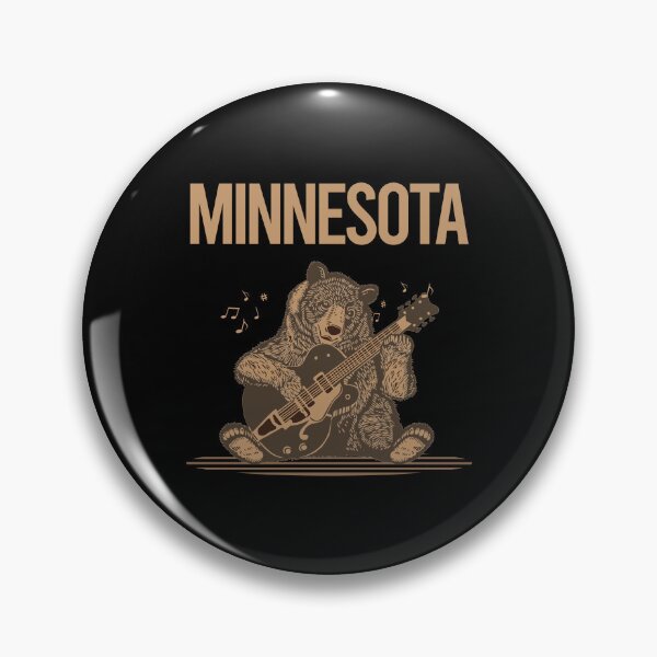 Item preview, Bear With Guitar Minnesota designed and sold by BloodMoneyTwit.