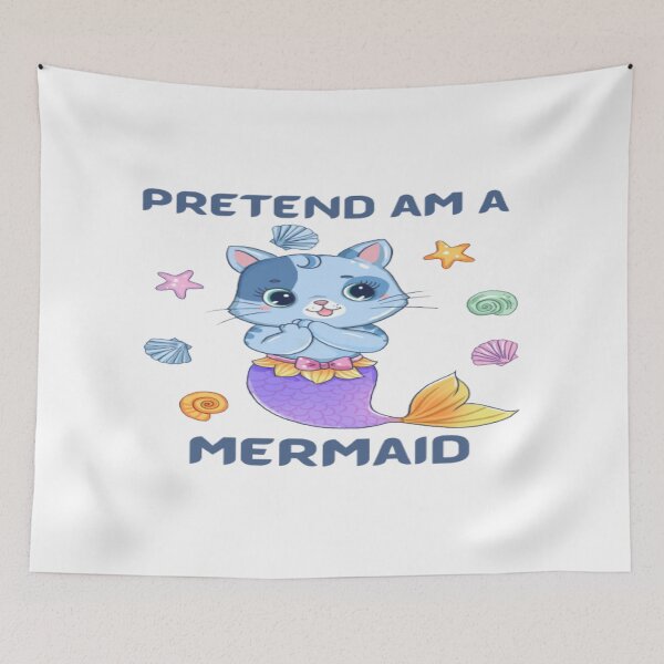 Item preview, Funny cute Pretend im a mermaid cat designed and sold by Cameron Carter.