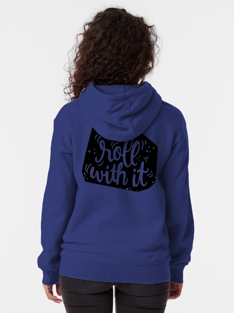Alternate view of Just roll with it - Black Zipped Hoodie