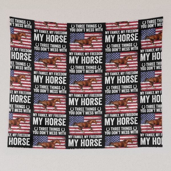 Item preview, Three Things You Don't Mess With My Family Freedom My Horse designed and sold by Kevins16.