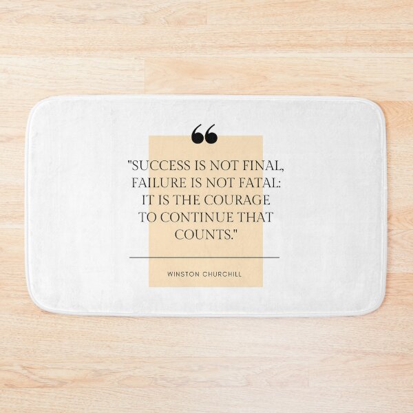 Item preview, Winston Churchill Success Quote designed and sold by Swimerch.