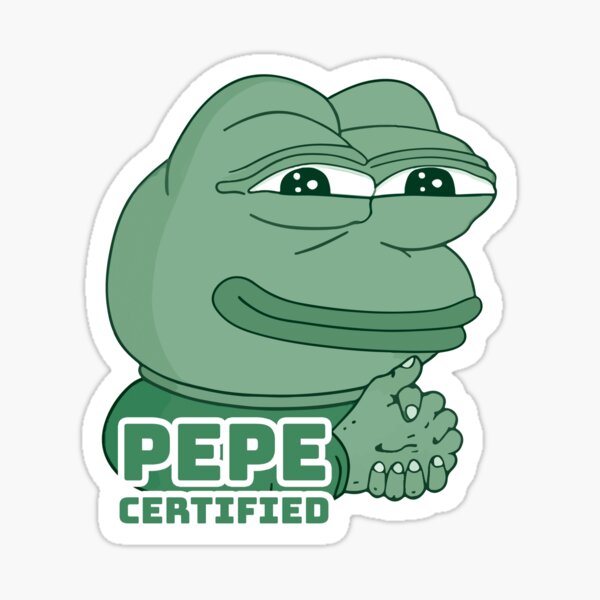 Pepe Certified Pepe Lore Meme Sticker For Sale By Trendymememerch