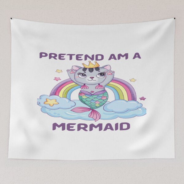 Item preview, Funny cute Pretend im a mermaid cat designed and sold by Cameron Carter.