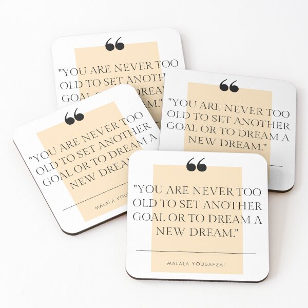 Item preview, Malala Yousafzai Motivational Quote designed and sold by Swimerch.