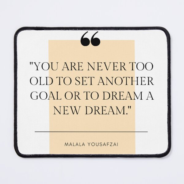 Item preview, Malala Yousafzai Motivational Quote designed and sold by Swimerch.