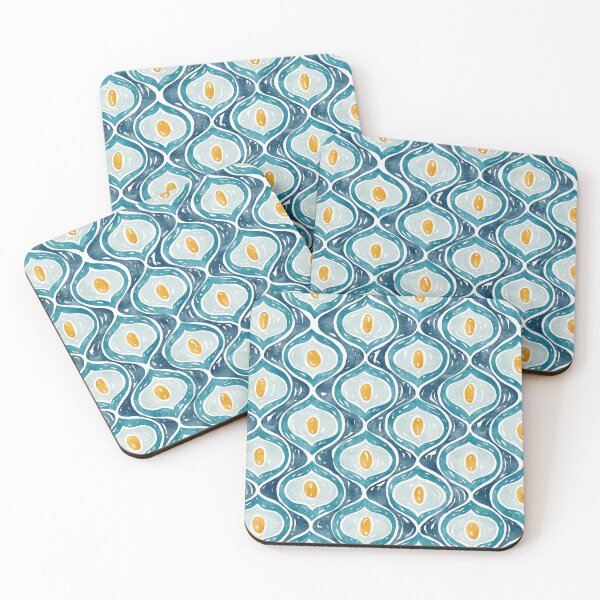 Item preview, Retro Wave Pattern | Blue designed and sold by RebeccaFlaherty.