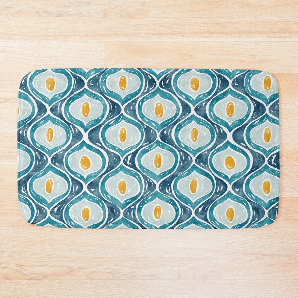 Item preview, Retro Wave Pattern | Blue designed and sold by RebeccaFlaherty.