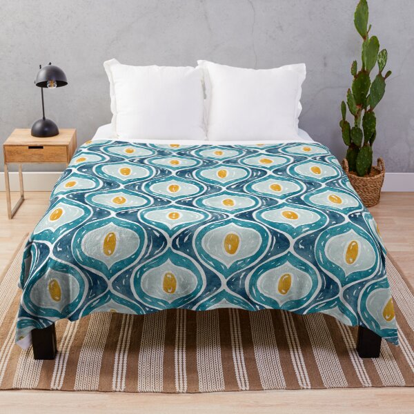 Item preview, Retro Wave Pattern | Blue designed and sold by RebeccaFlaherty.