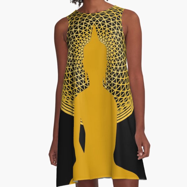 Buddha Meditation A-Line Dress
