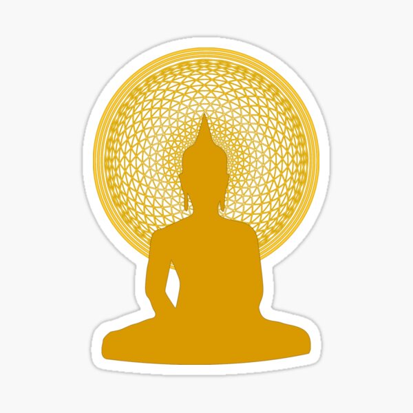 Buddha Meditation Sticker