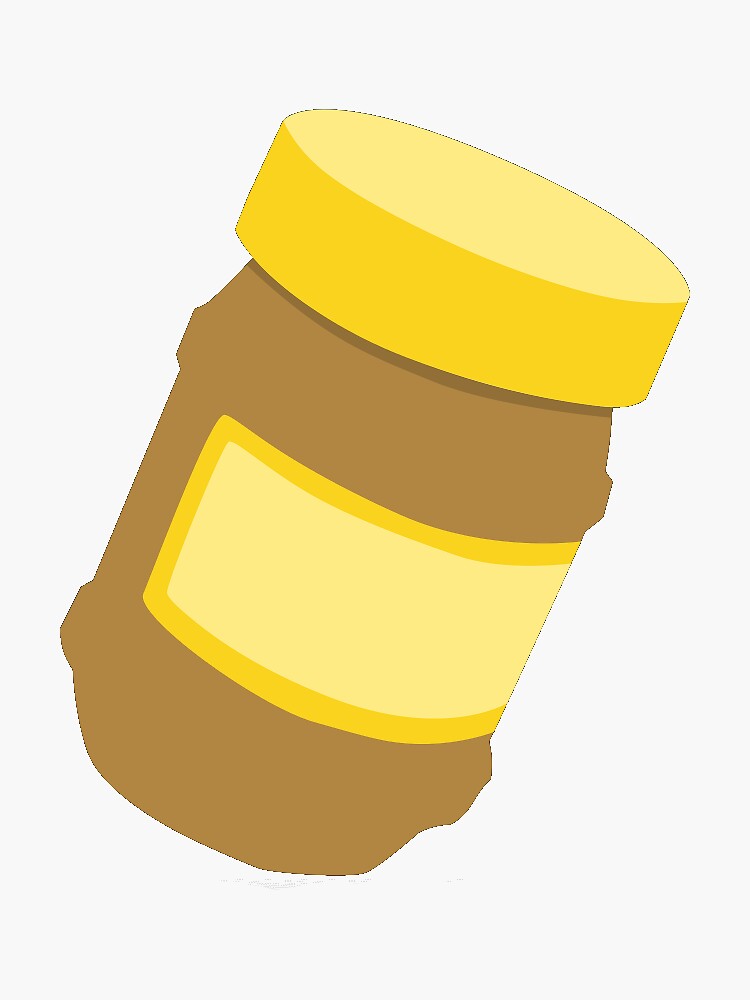 &ldquo;peanut butter&rdquo; Sticker for Sale by MangoMangoMango | Redbubble