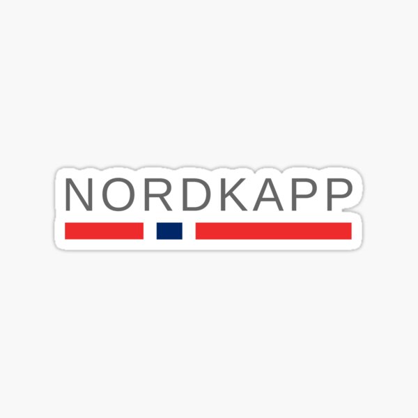 Auto-Aufkleber Nordkapp 4 Stück Set Nordkap Norge Norway Mittsommer Konvolut 