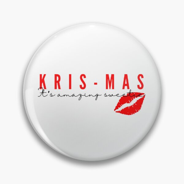 Item preview, Red and white Christmas Kris-mas text designed and sold by SoftBlushSarah.