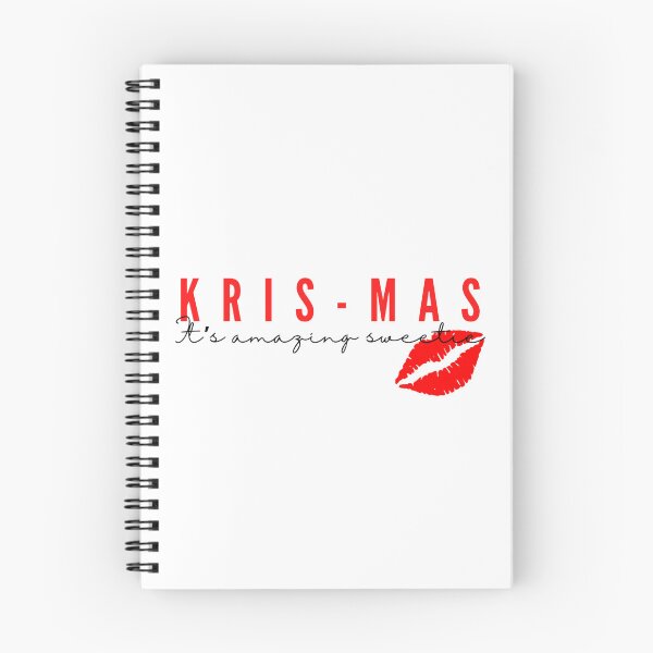 Item preview, Red and white Christmas Kris-mas text designed and sold by SoftBlushSarah.