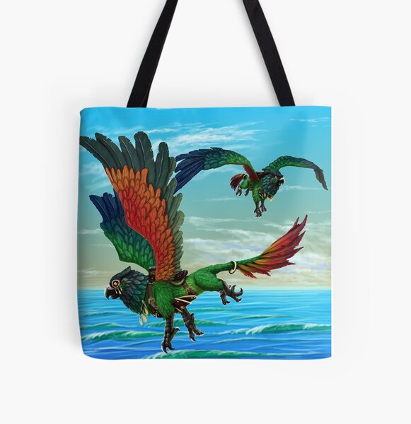 Parakeet Griffin (pearly conure) All Over Print Tote Bag