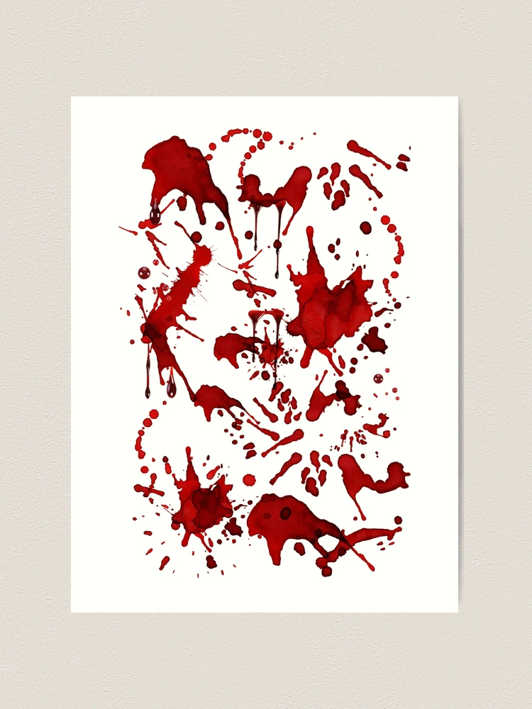 Bloody Good Fake Blood Splatter Art Board Print for Sale by nerdchild