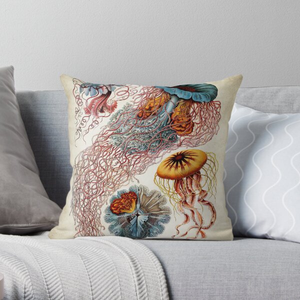 Ernst Haeckel Throw Pillow