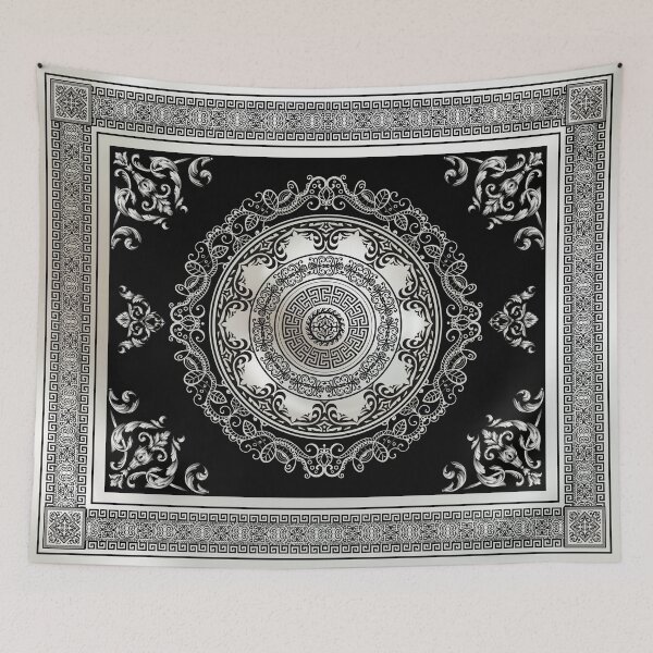 Item preview, Baroque Ornate Cream and Black Greek Key designed and sold by Yiorgos Designs.