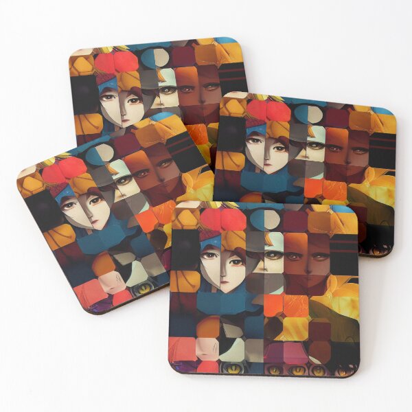 Item preview, Patrón de textura de collage de anime designed and sold by FelixSaves.
