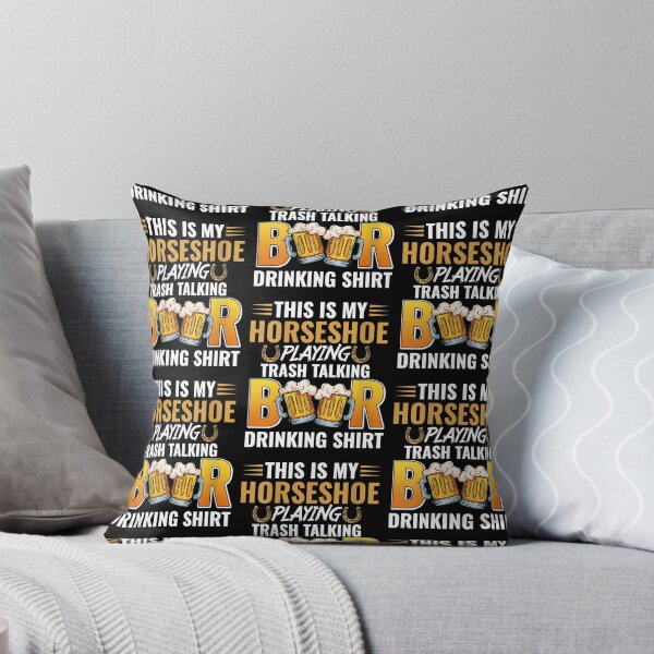 Item preview, Womens Funny Horseshoe Playing Beer Drinking Trash Talking Gifts designed and sold by Kevins16.