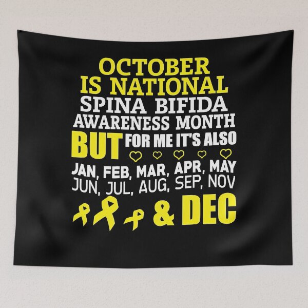 Item preview, Spina Bifida Awareness October Is National Spina Bifida Awareness Month designed and sold by JamesGilmore40.