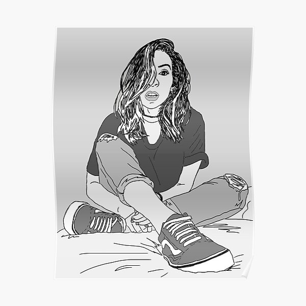 The Gabbie Show line drawing Poster