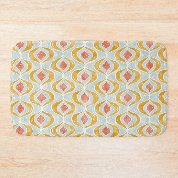 Item preview, Geometric Teardrop Pattern | Blue designed and sold by RebeccaFlaherty.