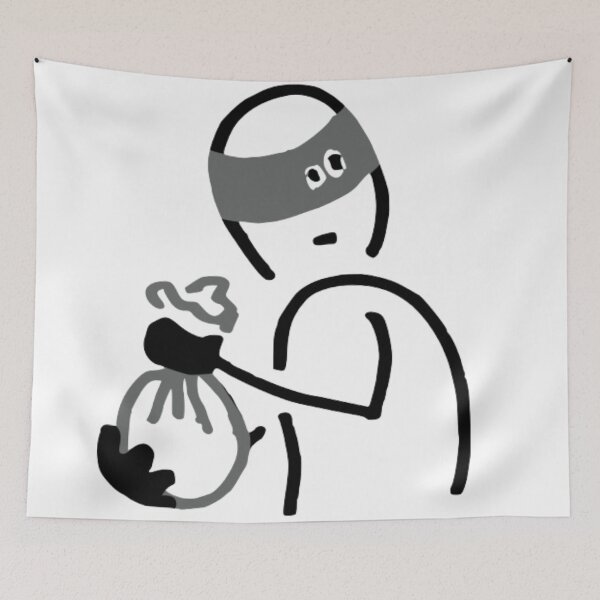 Item preview, thief who steals and is scared designed and sold by AlezzuK.