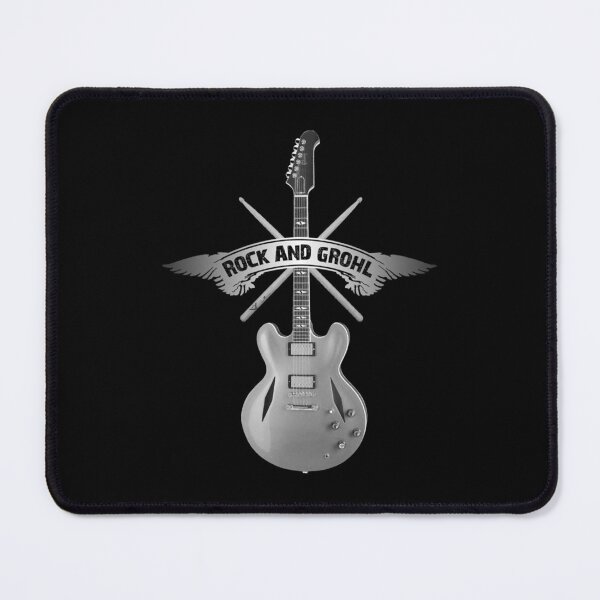 Item preview, Rock And Grohl Awesome Drumstick And Guitar Original Design Essential T-Shirt designed and sold by CravenStore99.