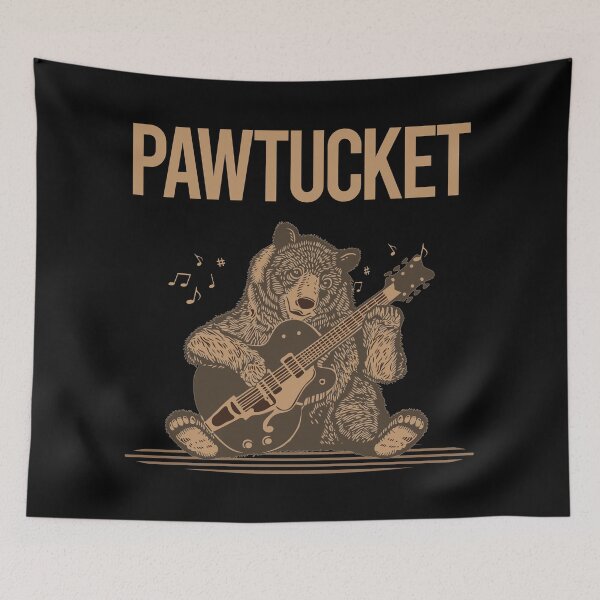 Item preview, Bear With Guitar Pawtucket designed and sold by BloodMoneyTwit.