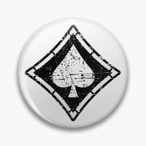 Item preview, Luftwaffe - Jagdgeschwader 53 [JG54] - Pik As - Invert Colors - Grunge Style designed and sold by pzd501.
