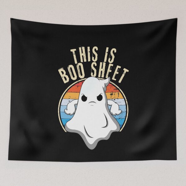 Item preview, Boo Sheet Angry Ghost Halloween designed and sold by Rev-Style.