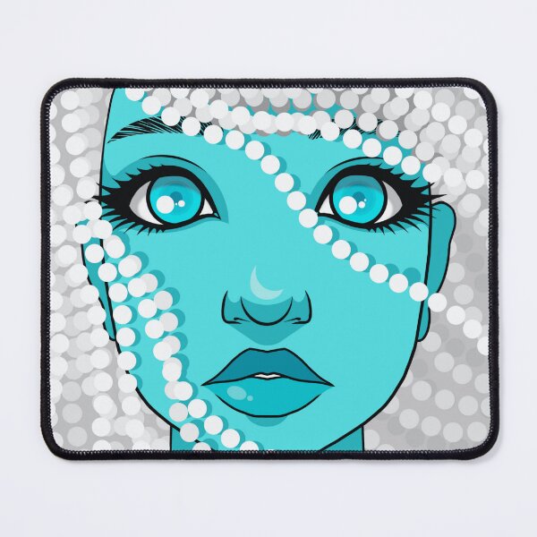 Item preview, Cute Turquoise Girl Face Drawing designed and sold by Dven-Clothes.