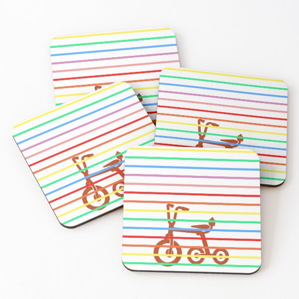 Item preview, Bike stripes- Tricycle- Kids Throw blankets pillows designed and sold by ZoesAttic.