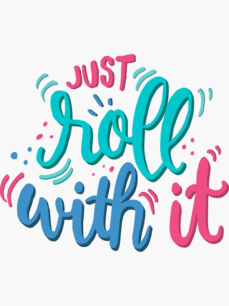 Just roll with it - Playful lettering by mirunasfia