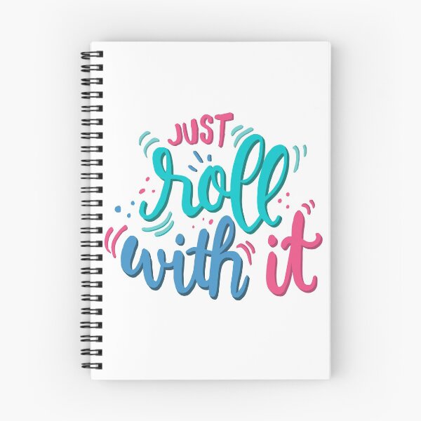 Item preview, Just roll with it - Playful lettering designed and sold by Miruna Illustration.