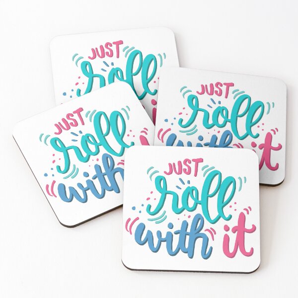 Item preview, Just roll with it - Playful lettering designed and sold by Miruna Illustration.