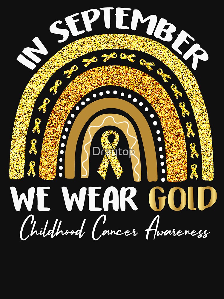 Childhood Cancer Awareness T Shirt Gold for a Child Fight T-Shirt