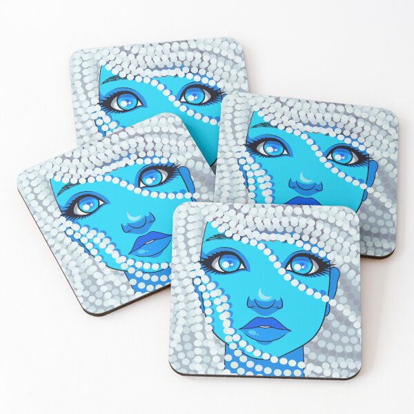 Item preview, Cute Blue Girl Face Drawing designed and sold by Dven-Clothes.