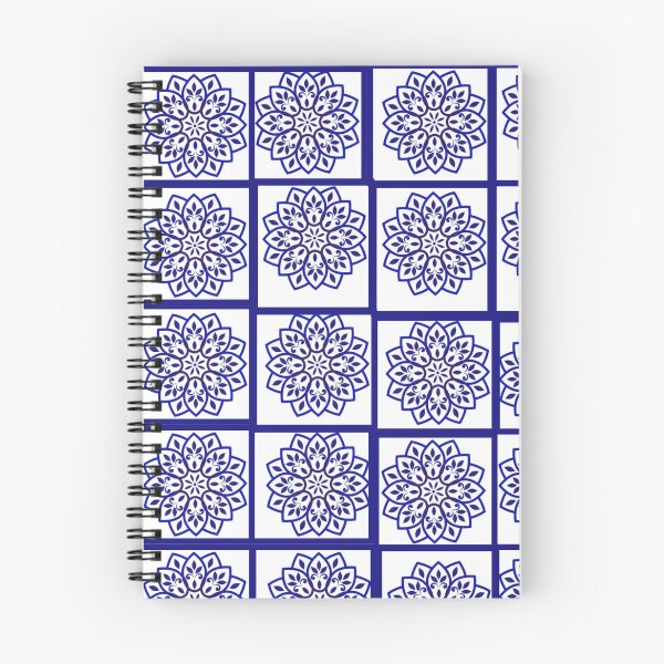 Item preview, Blue tile print allover designed and sold by Thawbiya.