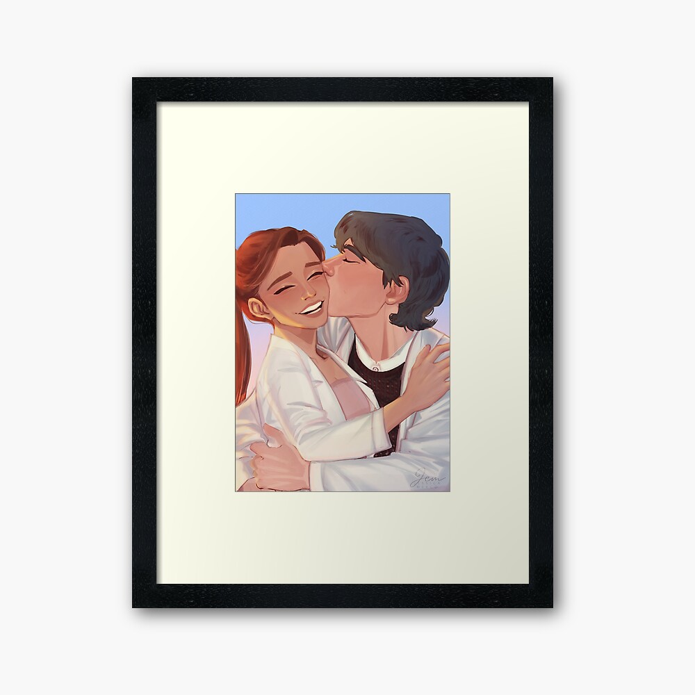 The Love Hypothesis - Olive and Adam Canvas Print for Sale by Jem Art