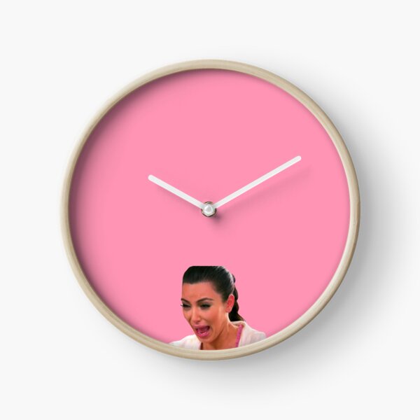 Ugly Kim Crying Face Clock