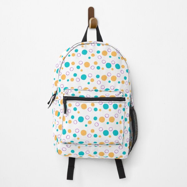 Item preview, Blue and peach circles pattern designed and sold by Artgenic.