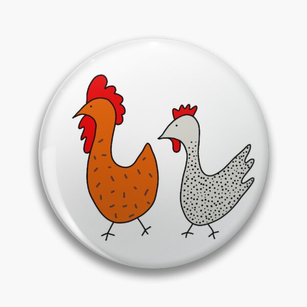 Item preview, Rooster and Hen designed and sold by Audrey Keyes.