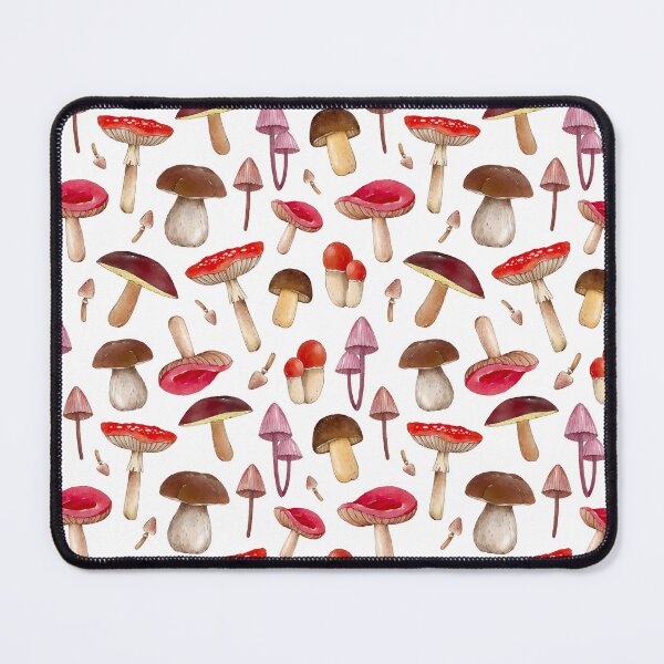 Item preview, Colorful Hand Drawn Mushroom Pattern Fungi Texture designed and sold by SoccaTamam.