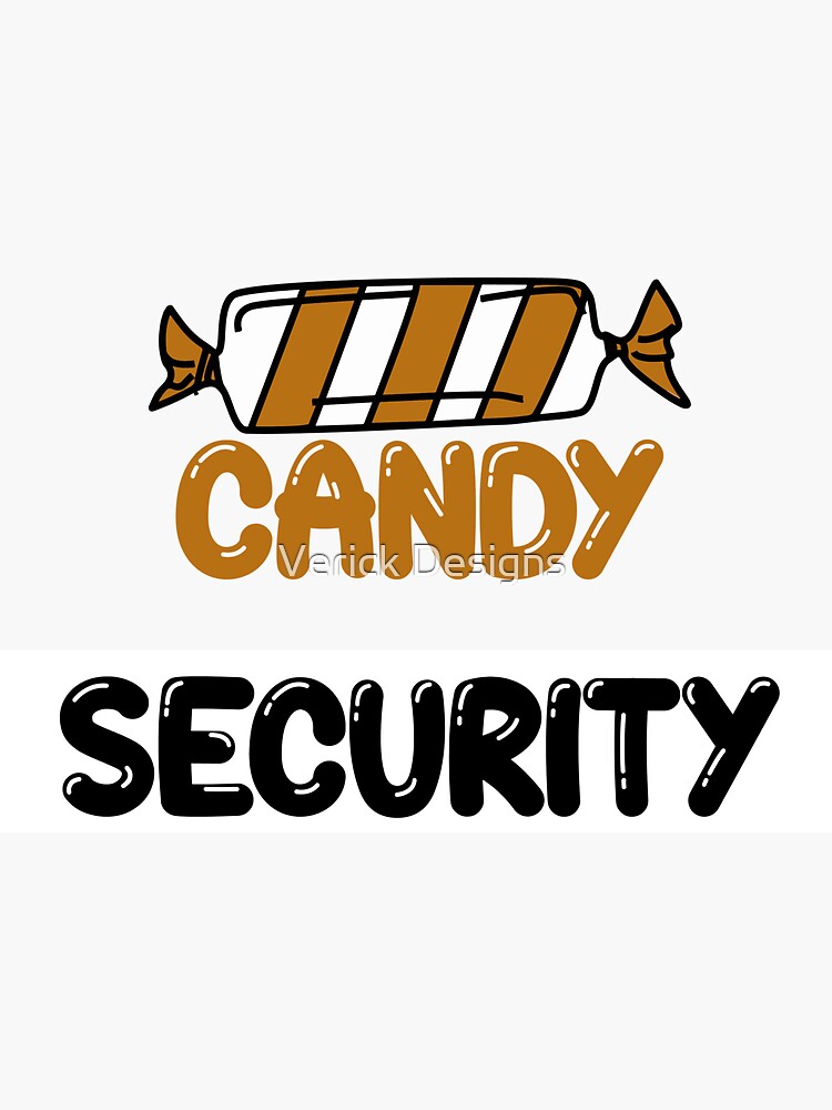 "Candy Security Halloween costume for parents" Sticker for Sale by