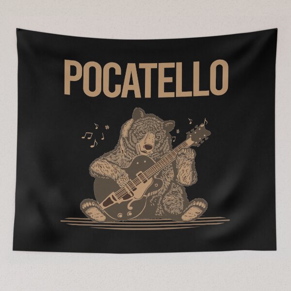 Item preview, Bear With Guitar Pocatello designed and sold by BloodMoneyTwit.