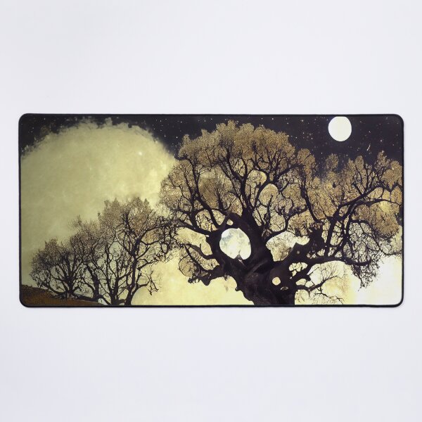 Item preview, White Leaved Oaks on hill at night designed and sold by RileyKyler.
